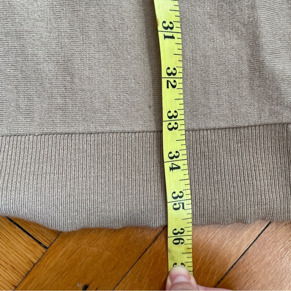 Talbots Merino Wool Tan Camel Sweater Dress - Picture 7 of 7